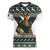 South Africa Christmas Rugby Women V-Neck T-Shirt Springboks Mascot Mix African Pattern