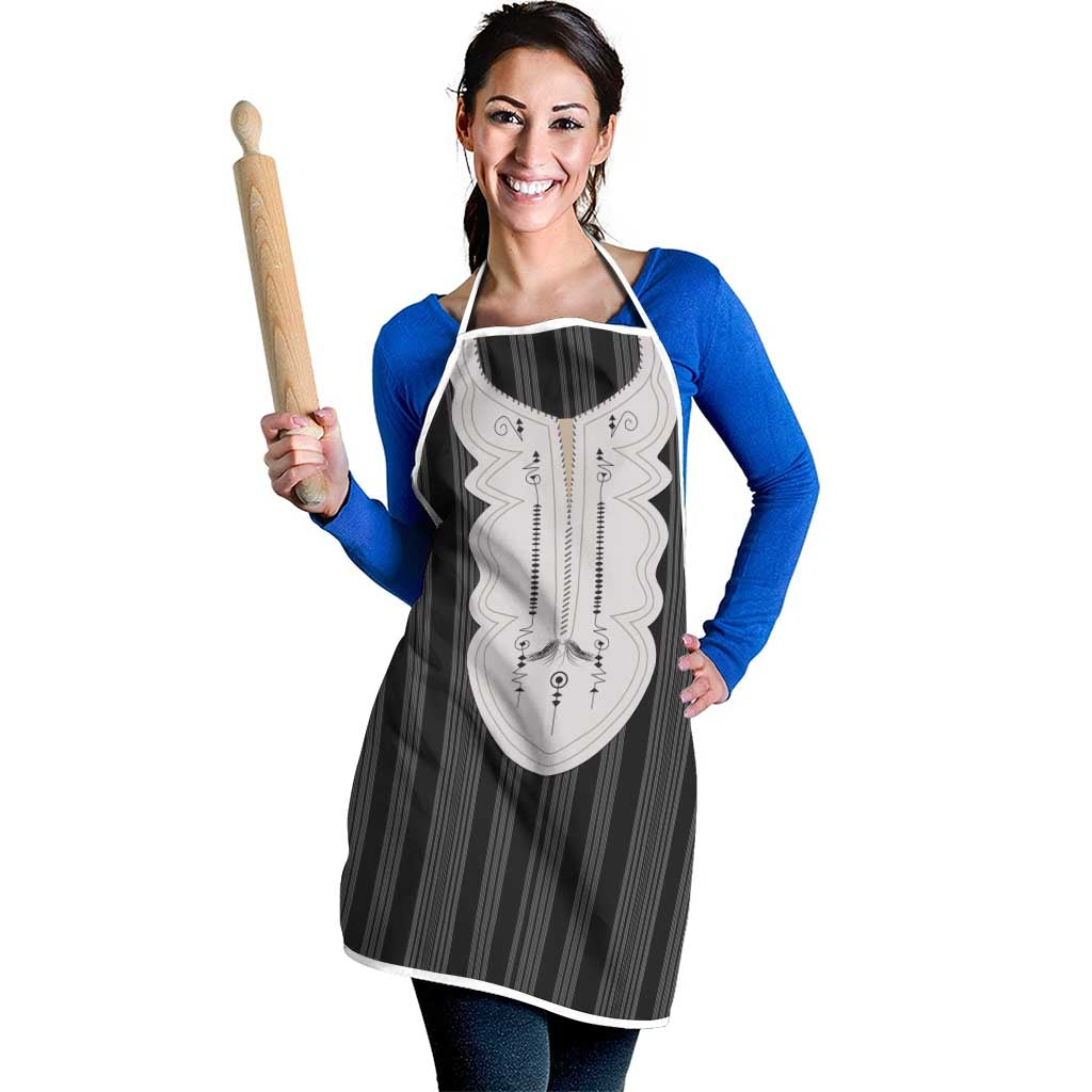 Liberia Black Kpelle Traditional Pattern Apron - Wonder Print Shop