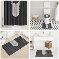 Liberia Black Kpelle Traditional Pattern Bathroom Set - Wonder Print Shop