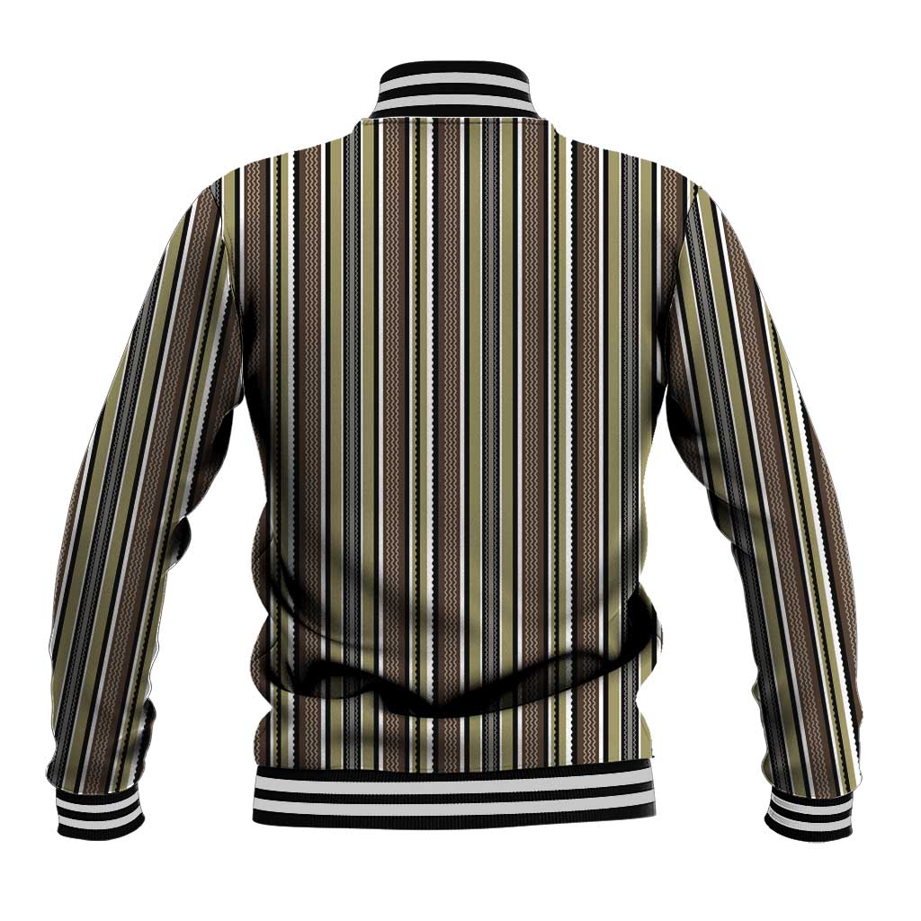 Liberia Brown Kpelle Traditional Pattern Baseball Jacket - Wonder Print Shop