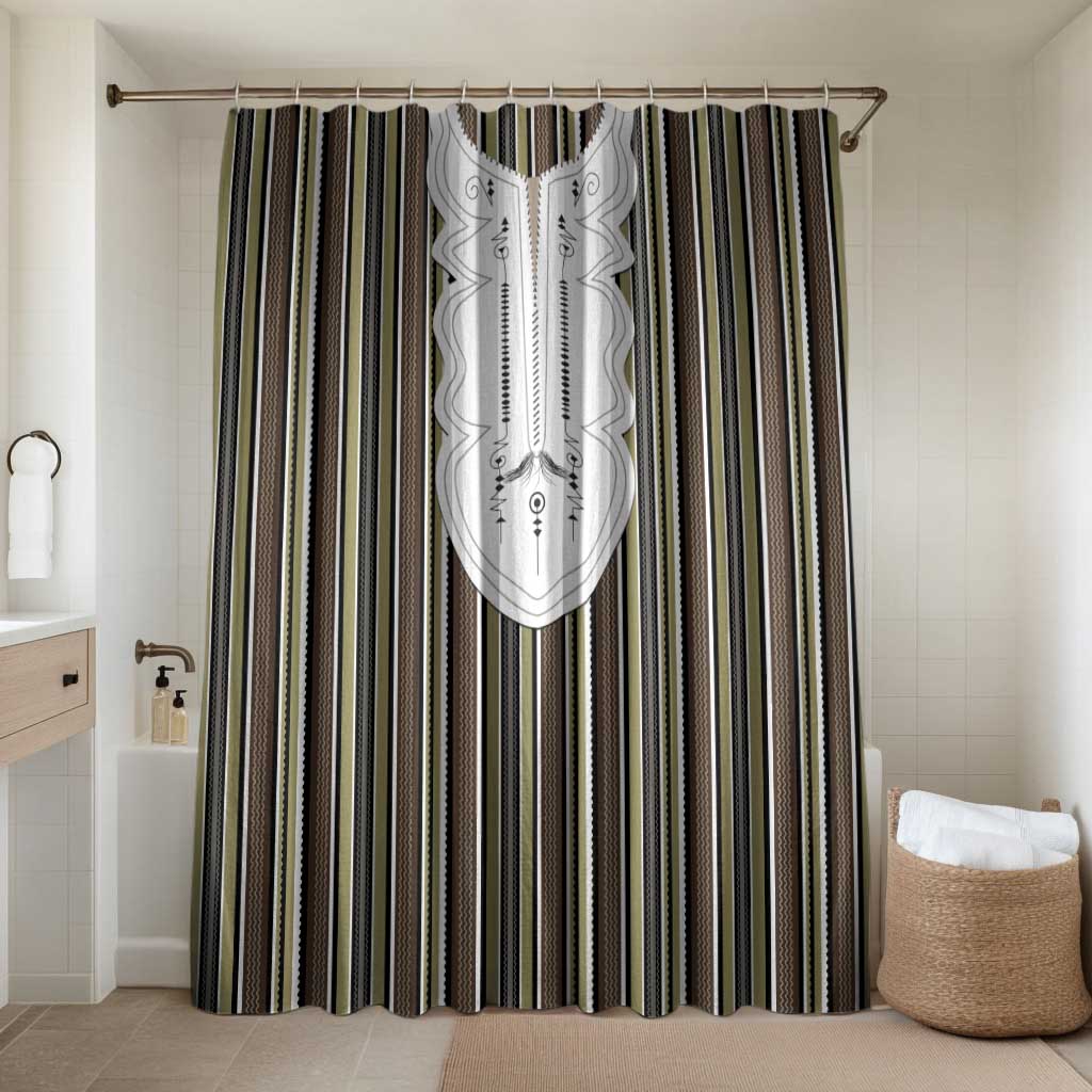 Liberia Brown Kpelle Traditional Pattern Bathroom Set - Wonder Print Shop