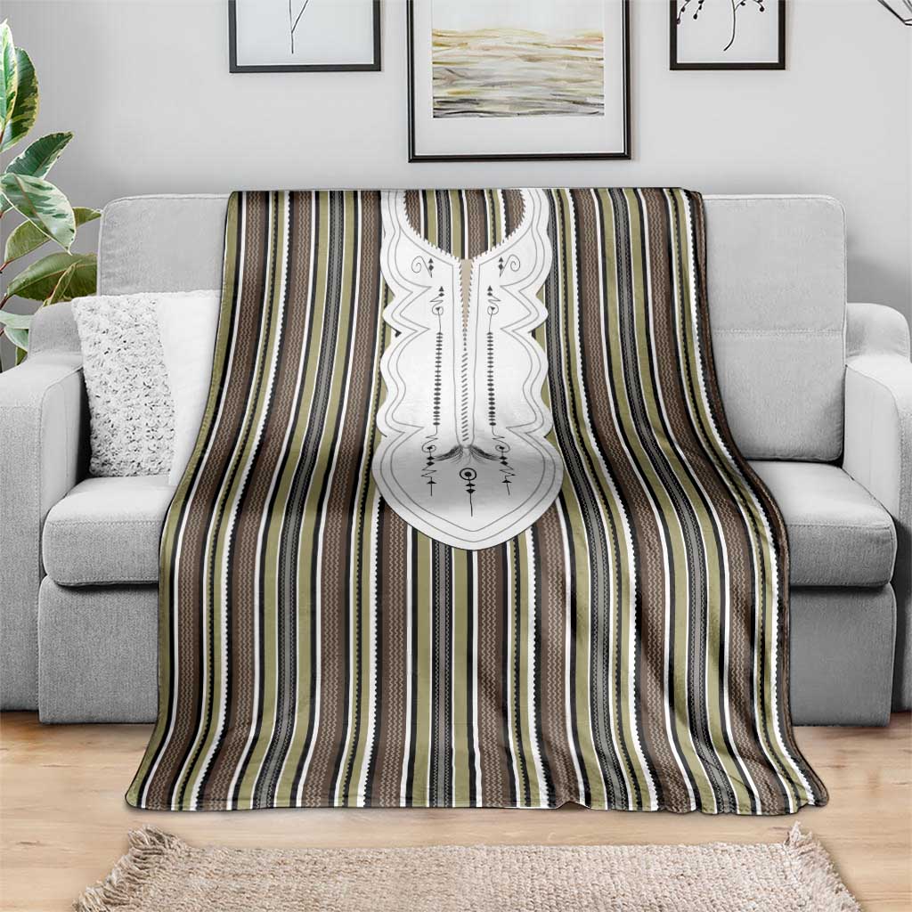 Liberia Brown Kpelle Traditional Pattern Blanket - Wonder Print Shop