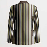 Liberia Brown Kpelle Traditional Pattern Blazer - Wonder Print Shop