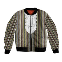 Liberia Brown Kpelle Traditional Pattern Bomber Jacket - Wonder Print Shop