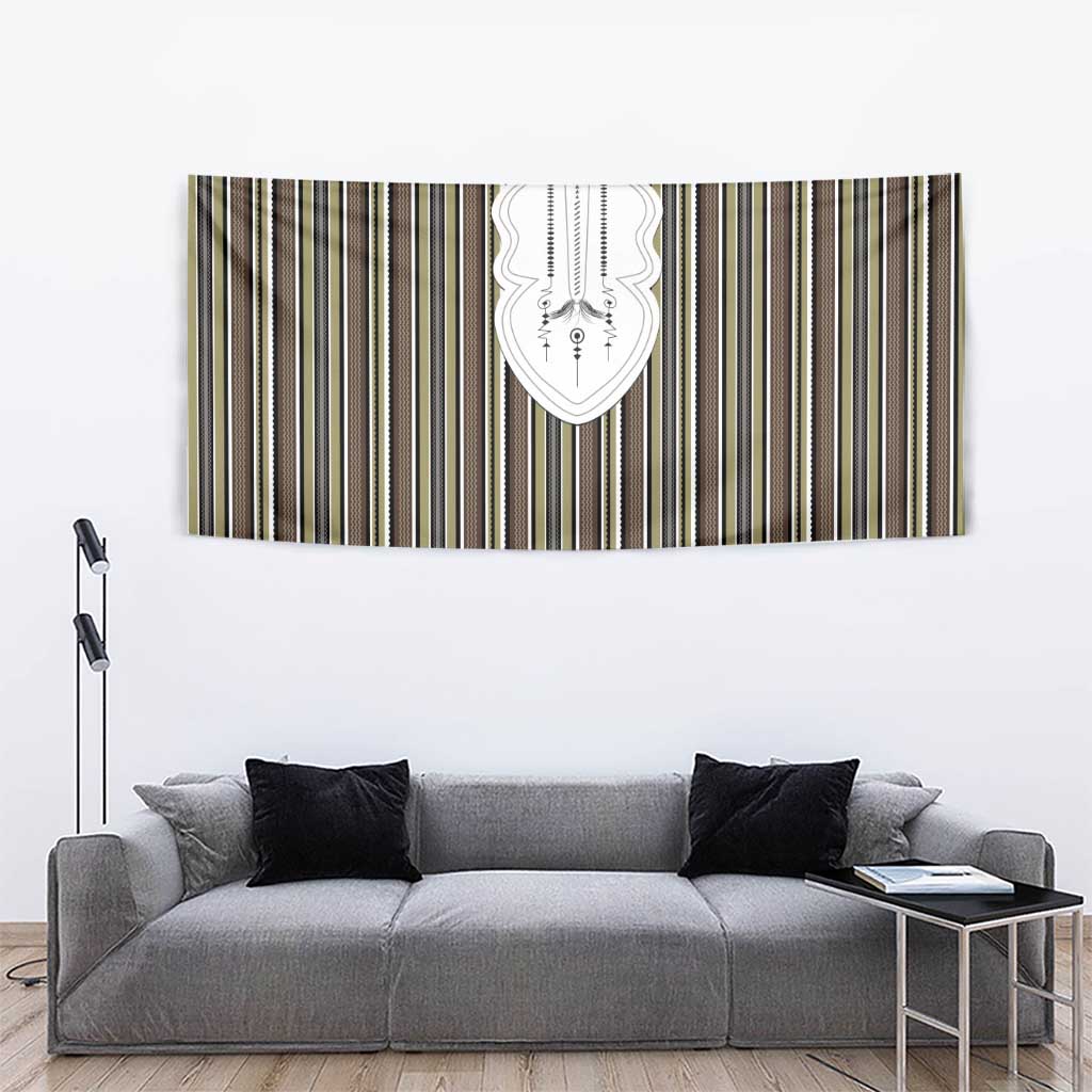Liberia Brown Kpelle Traditional Pattern Tapestry - Wonder Print Shop