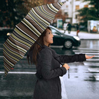 Liberia Brown Kpelle Traditional Pattern Umbrella - Wonder Print Shop