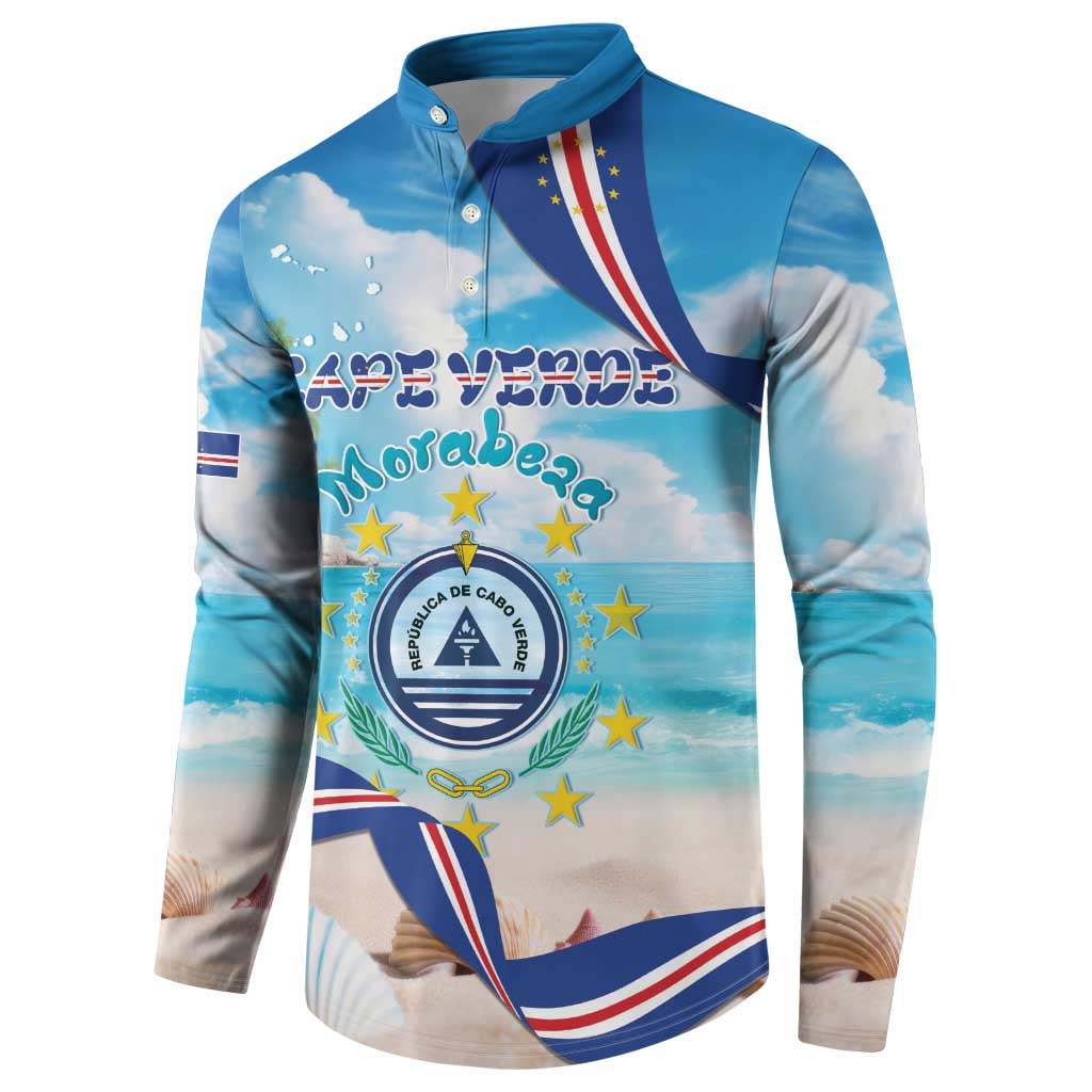 Cape Verde Morabeza Button Sweatshirt Island Welcome - Wonder Print Shop
