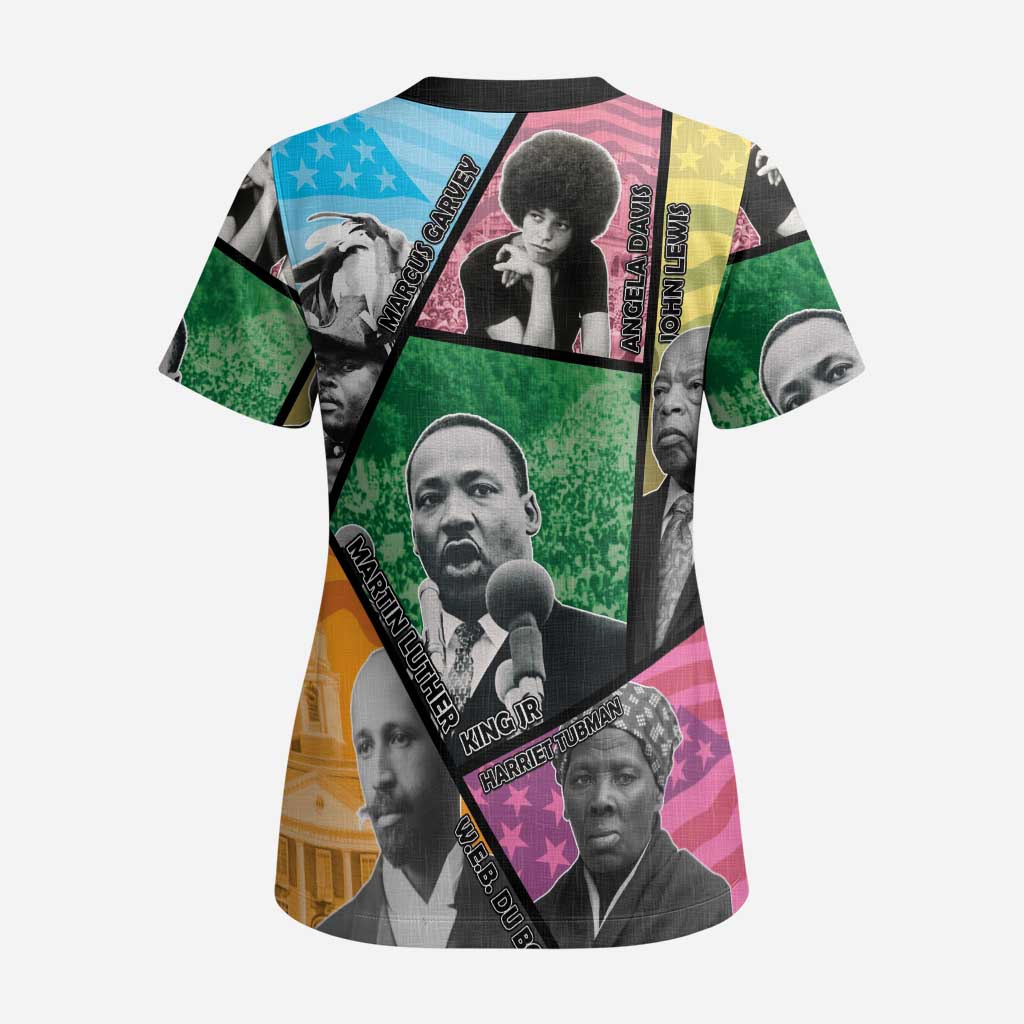 Civil Rights Leader Scrub Top Dream of Freedom - Wonder Print Shop
