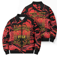 Happy Albania Independence Day Bomber Puffer Jacket Albanian Eagle - Wonder Print Shop