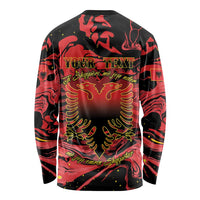 Happy Albania Independence Day Long Sleeve Shirt Albanian Eagle - Wonder Print Shop