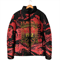 Happy Albania Independence Day Padded Jacket Albanian Eagle - Wonder Print Shop
