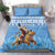 Somalia Christmas Bedding Set Black Santa Riding Leopard Kirismas Wacan - Wonder Print Shop