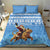 Somalia Christmas Bedding Set Black Santa Riding Leopard Kirismas Wacan - Wonder Print Shop