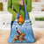 Somalia Christmas Grocery Bag Black Santa Riding Leopard Kirismas Wacan