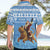 Personalised Somalia Christmas Hawaiian Shirt Black Santa Riding Leopard Kirismas Wacan - Wonder Print Shop