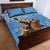 Somalia Christmas Quilt Bed Set Black Santa Riding Leopard Kirismas Wacan - Wonder Print Shop