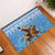 Somalia Christmas Rubber Doormat Black Santa Riding Leopard Kirismas Wacan - Wonder Print Shop