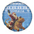 Somalia Christmas Spare Tire Cover Black Santa Riding Leopard Kirismas Wacan - Wonder Print Shop