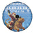 Somalia Christmas Spare Tire Cover Black Santa Riding Leopard Kirismas Wacan - Wonder Print Shop