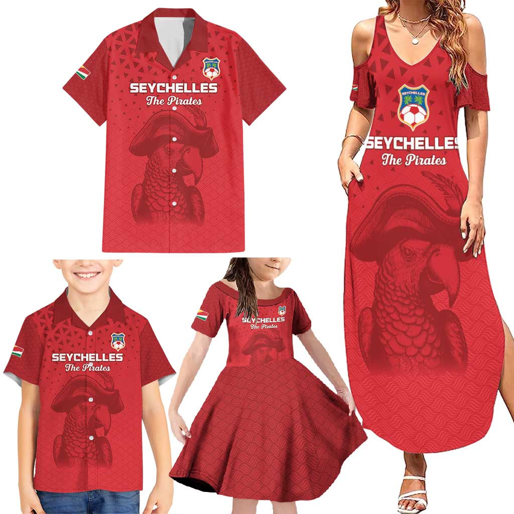 Custom Seychelles Football Family Matching Summer Maxi Dress and Hawaiian Shirt Go The Pirates - Wonder Print Shop