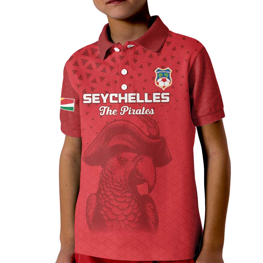 Custom Seychelles Football Kid Polo Shirt Go The Pirates - Wonder Print Shop