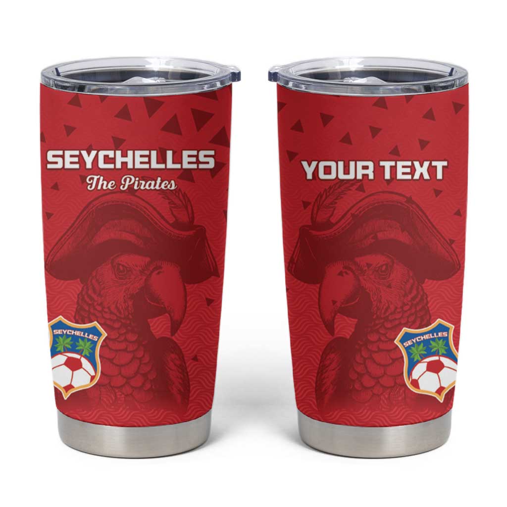 Custom Seychelles Football Tumbler Cup Go The Pirates - Wonder Print Shop