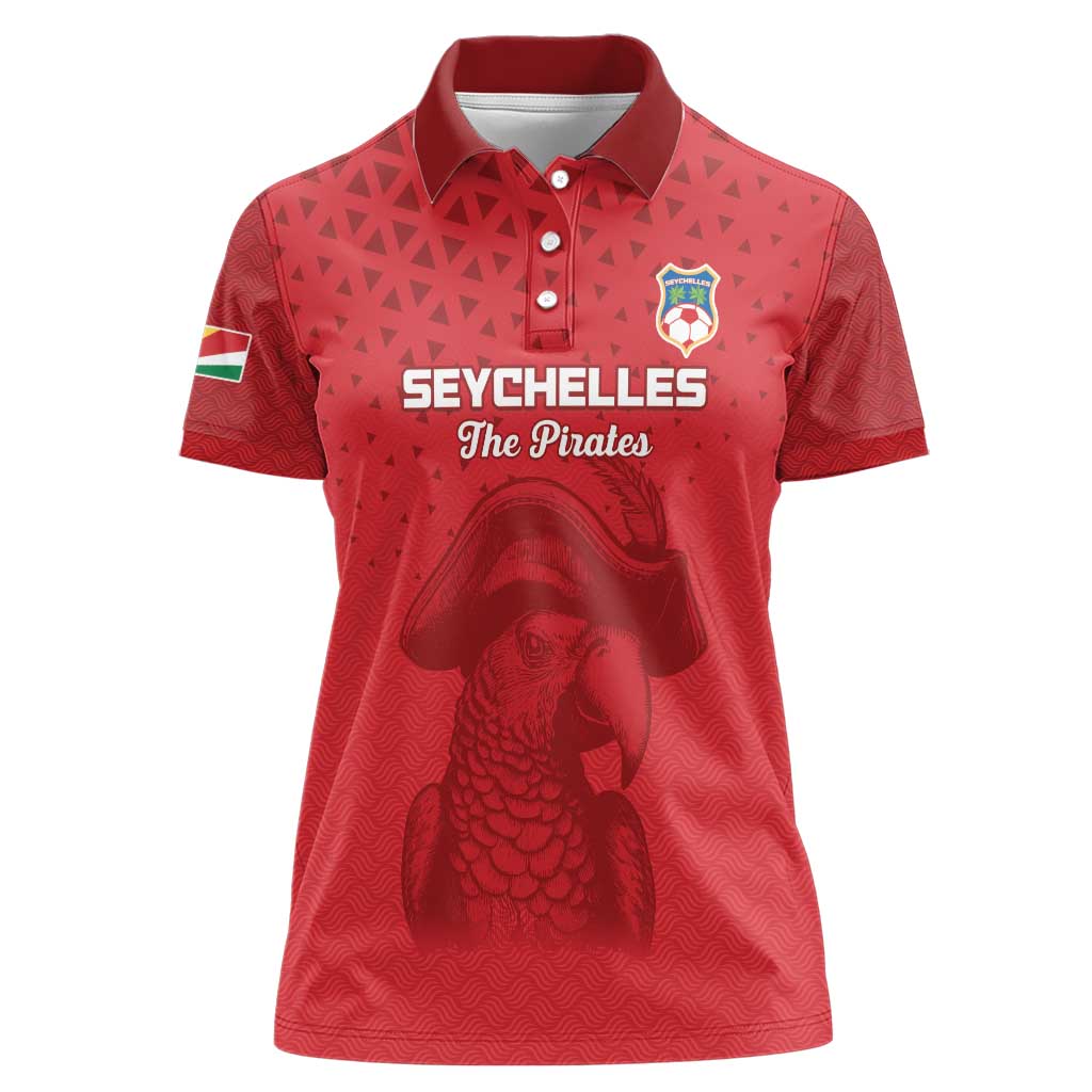 Custom Seychelles Football Women Polo Shirt Go The Pirates - Wonder Print Shop