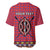 Personalised Kenya Maasai Shuka Baseball Jersey Mix Dashiki - Beadwork Pattern - Wonder Print Shop