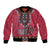 Personalised Kenya Maasai Shuka Bomber Jacket Mix Dashiki - Beadwork Pattern - Wonder Print Shop