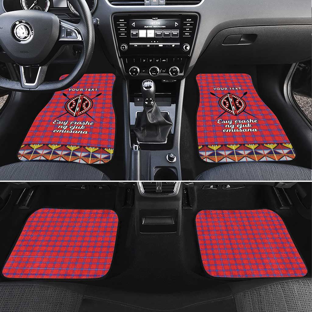 Kenya Maasai Shuka Car Mats Mix Dashiki - Beadwork Pattern - Wonder Print Shop