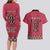 Personalised Kenya Maasai Shuka Couples Matching Long Sleeve Bodycon Dress and Hawaiian Shirt Mix Dashiki - Beadwork Pattern - Wonder Print Shop