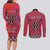 Personalised Kenya Maasai Shuka Couples Matching Long Sleeve Bodycon Dress and Long Sleeve Button Shirt Mix Dashiki - Beadwork Pattern - Wonder Print Shop