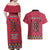 Personalised Kenya Maasai Shuka Couples Matching Off Shoulder Maxi Dress and Hawaiian Shirt Mix Dashiki - Beadwork Pattern - Wonder Print Shop