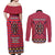 Personalised Kenya Maasai Shuka Couples Matching Off Shoulder Maxi Dress and Long Sleeve Button Shirt Mix Dashiki - Beadwork Pattern - Wonder Print Shop