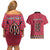 Personalised Kenya Maasai Shuka Couples Matching Off Shoulder Short Dress and Hawaiian Shirt Mix Dashiki - Beadwork Pattern - Wonder Print Shop