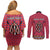 Personalised Kenya Maasai Shuka Couples Matching Off Shoulder Short Dress and Long Sleeve Button Shirt Mix Dashiki - Beadwork Pattern - Wonder Print Shop