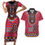 Personalised Kenya Maasai Shuka Couples Matching Short Sleeve Bodycon Dress and Hawaiian Shirt Mix Dashiki - Beadwork Pattern - Wonder Print Shop