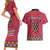 Personalised Kenya Maasai Shuka Couples Matching Short Sleeve Bodycon Dress and Hawaiian Shirt Mix Dashiki - Beadwork Pattern - Wonder Print Shop