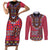 Personalised Kenya Maasai Shuka Couples Matching Short Sleeve Bodycon Dress and Long Sleeve Button Shirt Mix Dashiki - Beadwork Pattern - Wonder Print Shop