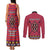 Personalised Kenya Maasai Shuka Couples Matching Tank Maxi Dress and Long Sleeve Button Shirt Mix Dashiki - Beadwork Pattern - Wonder Print Shop