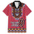 Personalised Kenya Maasai Shuka Family Matching Long Sleeve Bodycon Dress and Hawaiian Shirt Mix Dashiki - Beadwork Pattern - Wonder Print Shop