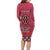 Personalised Kenya Maasai Shuka Family Matching Long Sleeve Bodycon Dress and Hawaiian Shirt Mix Dashiki - Beadwork Pattern - Wonder Print Shop