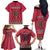 Personalised Kenya Maasai Shuka Family Matching Off The Shoulder Long Sleeve Dress and Hawaiian Shirt Mix Dashiki - Beadwork Pattern - Wonder Print Shop