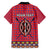 Personalised Kenya Maasai Shuka Family Matching Off The Shoulder Long Sleeve Dress and Hawaiian Shirt Mix Dashiki - Beadwork Pattern - Wonder Print Shop