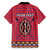 Personalised Kenya Maasai Shuka Family Matching Short Sleeve Bodycon Dress and Hawaiian Shirt Mix Dashiki - Beadwork Pattern - Wonder Print Shop