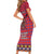 Personalised Kenya Maasai Shuka Family Matching Short Sleeve Bodycon Dress and Hawaiian Shirt Mix Dashiki - Beadwork Pattern - Wonder Print Shop