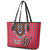 Kenya Maasai Shuka Leather Tote Bag Mix Dashiki - Beadwork Pattern - Wonder Print Shop