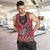 Personalised Kenya Maasai Shuka Men Tank Top Mix Dashiki - Beadwork Pattern