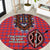 Kenya Maasai Shuka Round Carpet Mix Dashiki - Beadwork Pattern