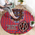 Kenya Maasai Shuka Round Carpet Mix Dashiki - Beadwork Pattern